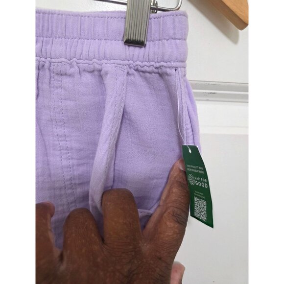 NWT Gap Kids Lavender Pull-On Shorts XXL 14-16 Cotton Blend Elastic Waistband - Picture 5 of 7